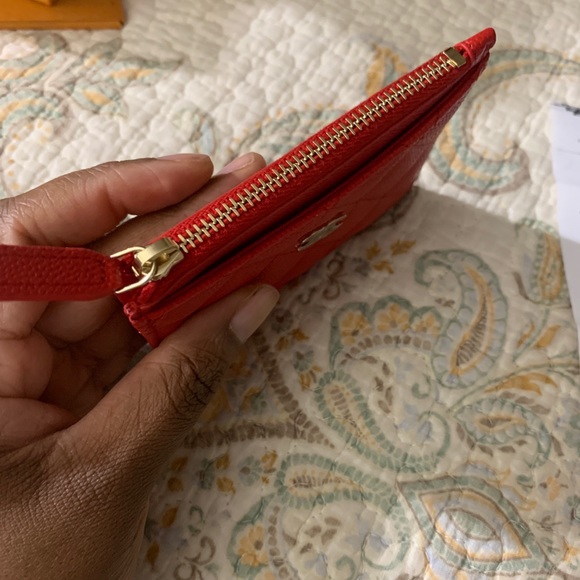 Chanel limited edition red card holder gold hardware - Picture 5 of 7